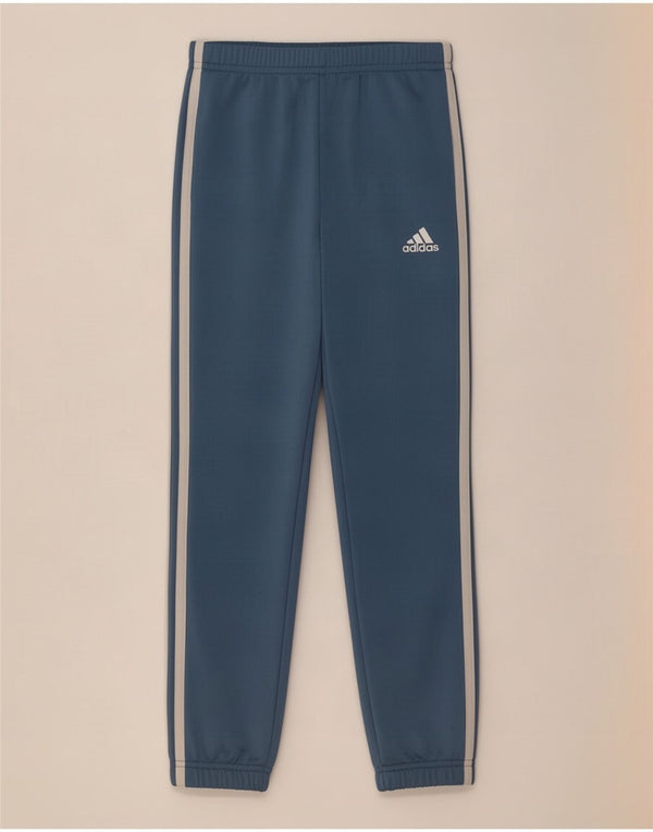 Adidas Pantalon de survêtement garçon Joggers 7-8 ans Bleu Polyester