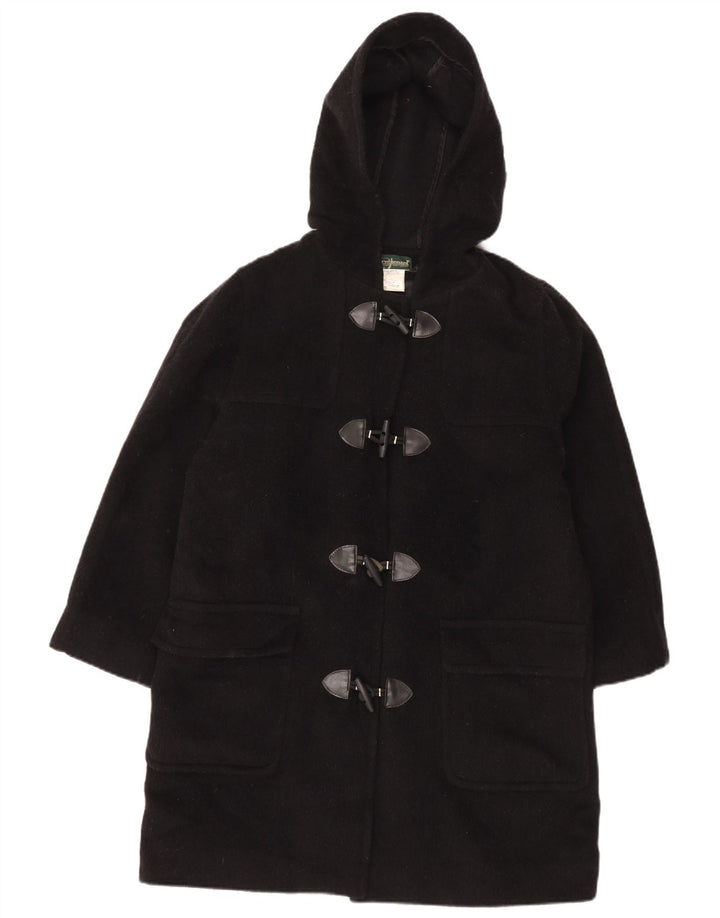 Harve Benard Duffle-coat à capuche surdimensionné pour femme UK 16 Grande laine noire