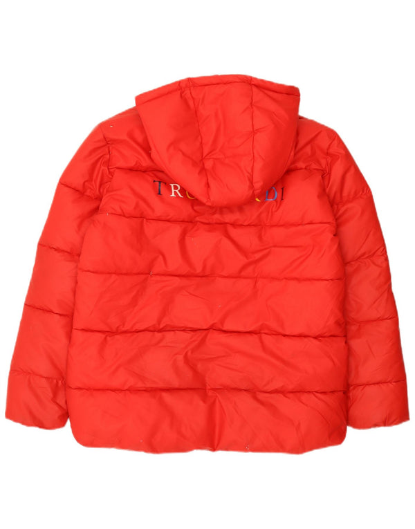 Trussardi Veste matelassée à capuche Junior Fille 15-16 ans Rouge Polyester