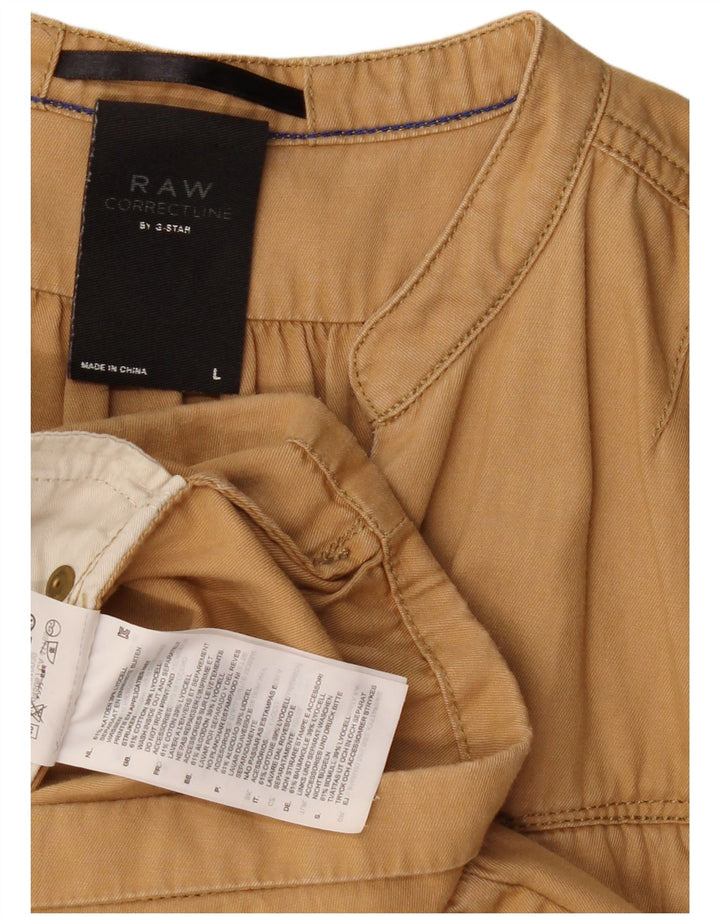 G-Star Combishort Femme UK 14 Large Beige Coton