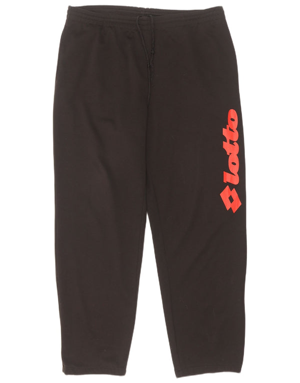 Lotto Pantalon de survêtement graphique pour homme UK 40/42 Large Noir Polyester