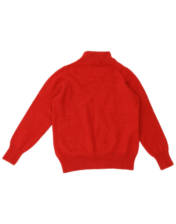 Marks & Spencer Pull court à col roulé pour femme UK 16 Large Rouge