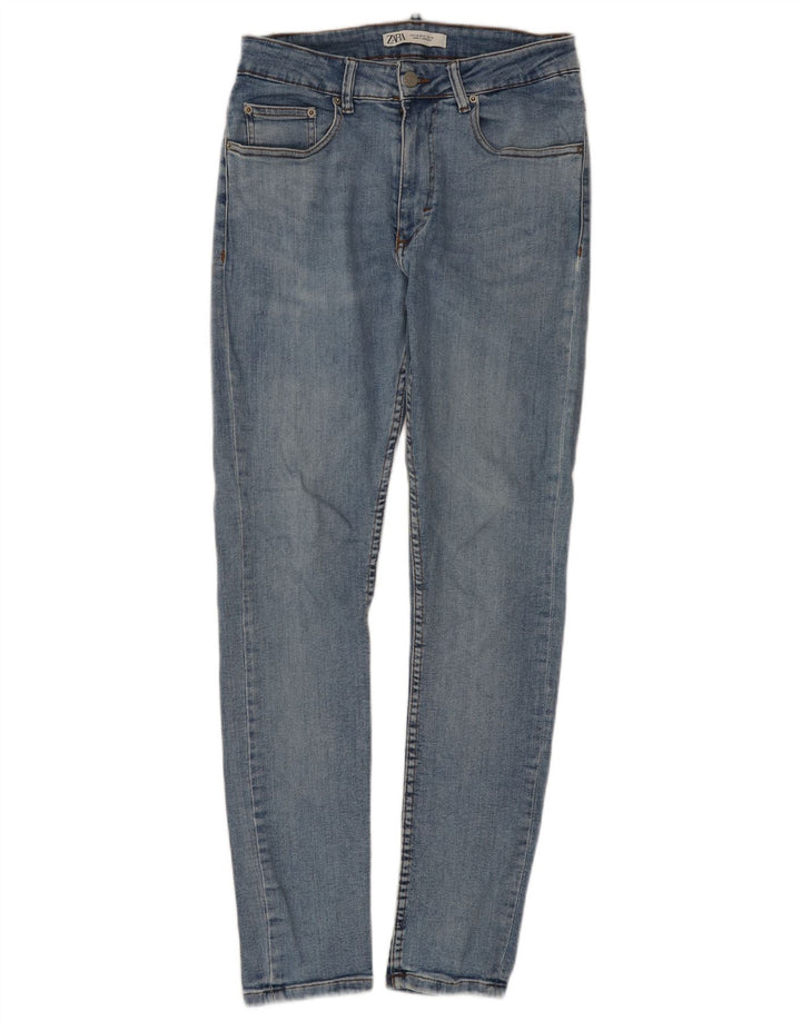 Zara Jean Slim Homme EU 40 Moyen W31 L30 Bleu Coton