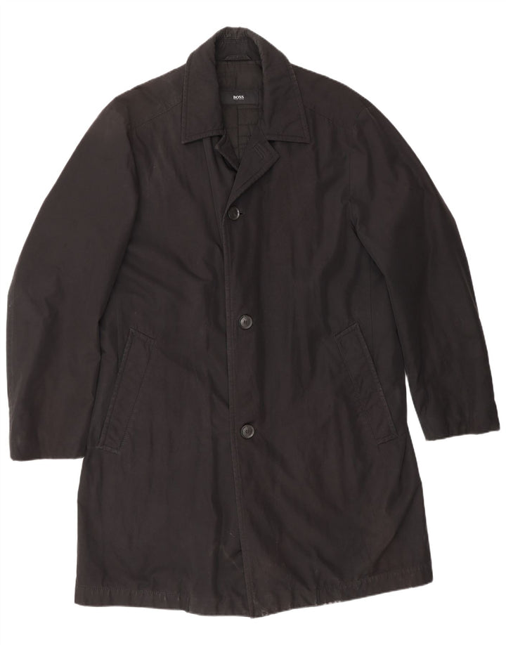 HUGO BOSS Manteau IT 48 Homme Noir Moyen Polyester