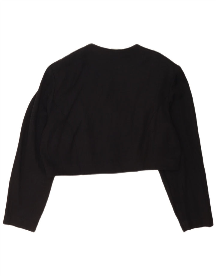 R&M Richards Veste Boléro Femme UK 14 Medium Noir Rayonne