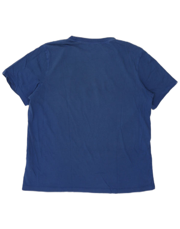 Nike T-shirt graphique pour homme en coton bleu Taille L