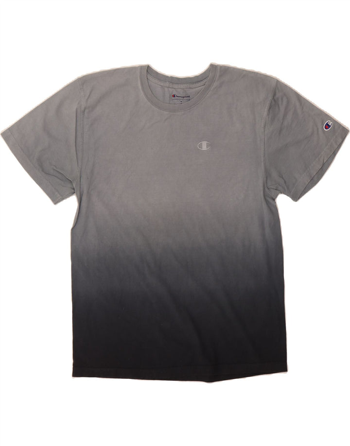 CHAMPION Mens T-Shirt Top Medium Grey Colourblock Cotton Vintage Champion and Second-Hand Champion from Messina Hembry 