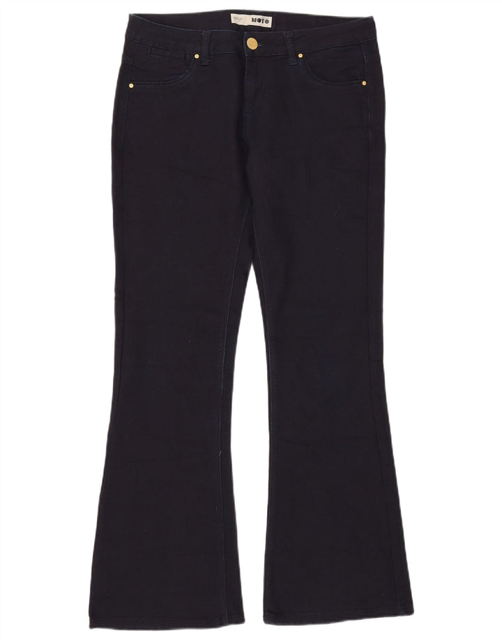 Topshop Jean évasé Femme W30 L30 Bleu Marine Coton