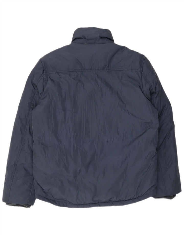 Kappa Veste matelassée pour homme UK 40 Large Bleu marine Polyester