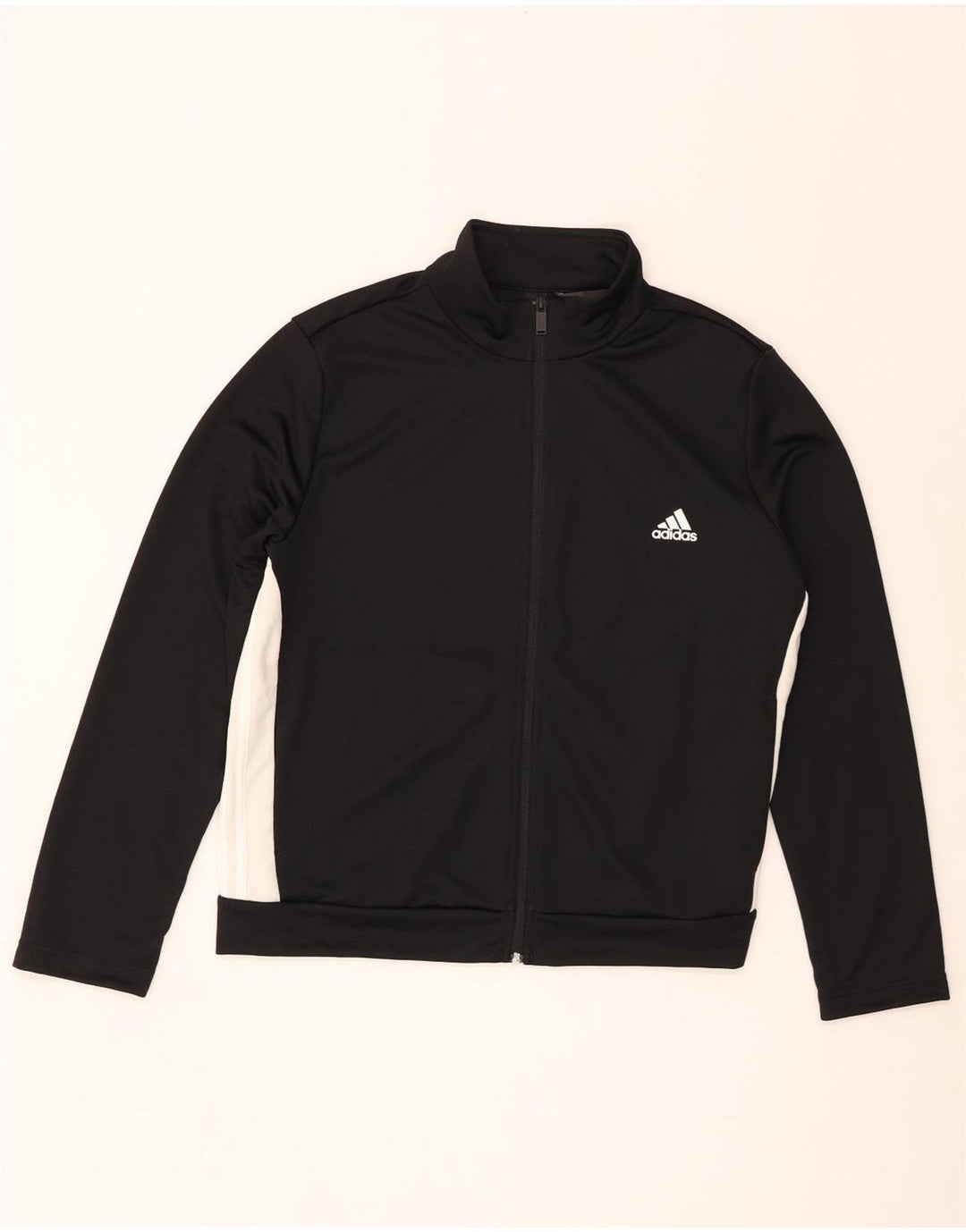 Adidas Veste de survêtement pour femme UK 24/26 2XL Noir Colourblock Polyester