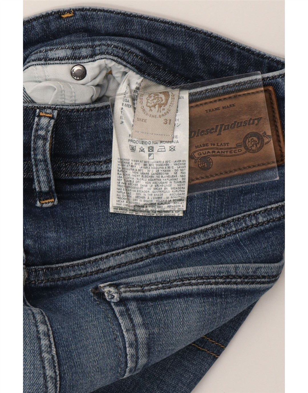 DIESEL Jean skinny homme W31 L30 bleu coton