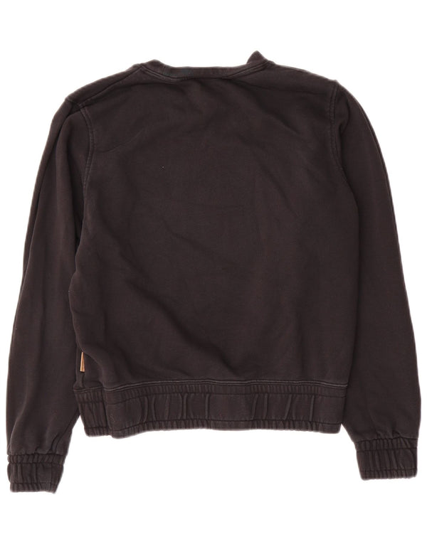 Nike Sweat-shirt surdimensionné graphique pour femme UK 6 XS en coton noir