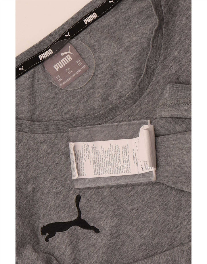 Puma T-Shirt Homme Top 2XL Gris Coton