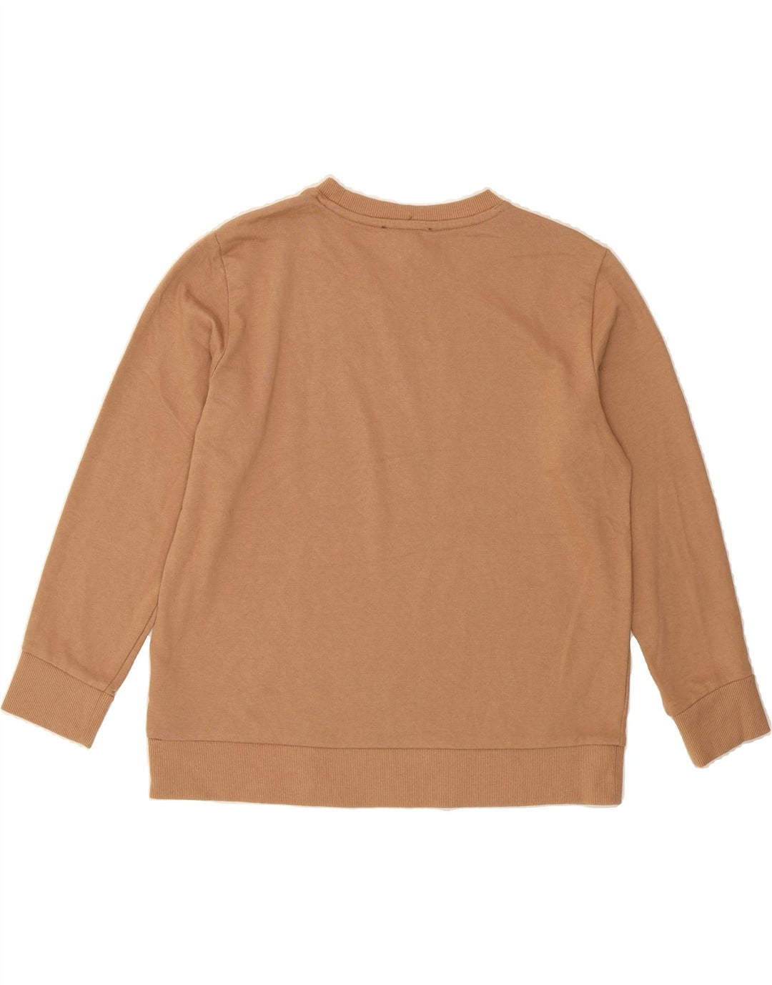 DKNY Womens Graphic Sweatshirt Jumper UK 12 Medium Brown Cotton Vintage Dkny and Second-Hand Dkny from Messina Hembry 