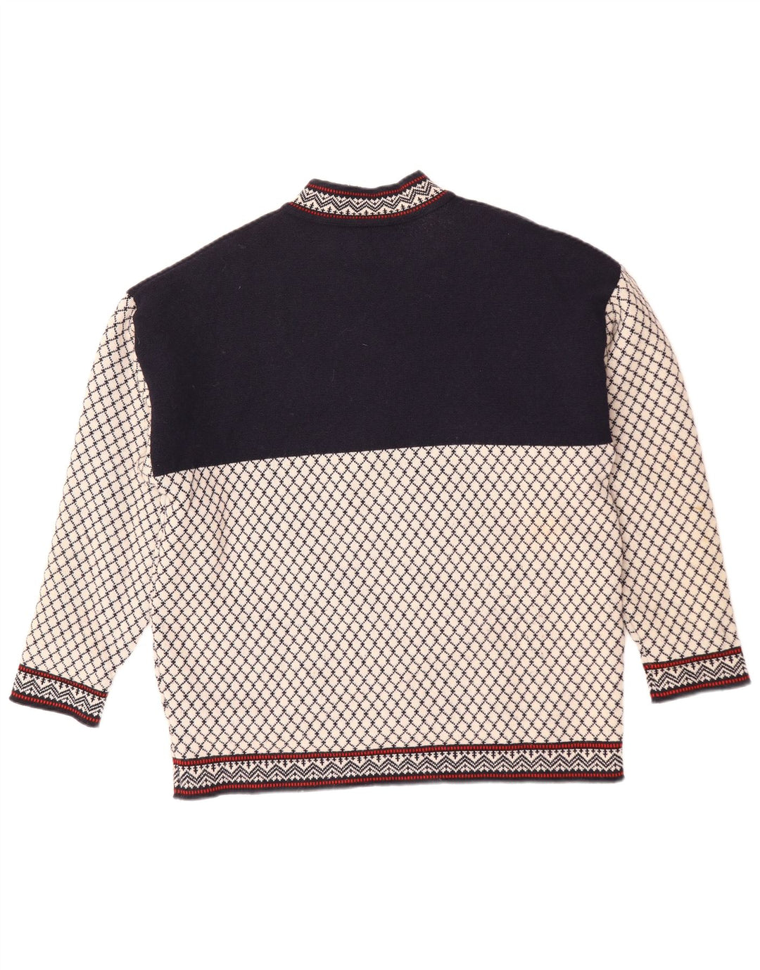GOLFER'S Pull Col Rond Homme Bleu Marine Moyen Colourblock