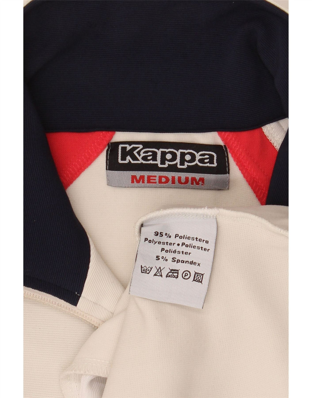 Kappa Veste de Survêtement Homme Blanc Moyen Coton