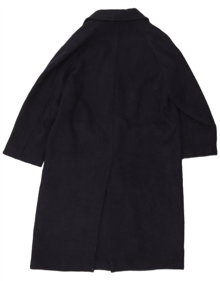 Zara Femme Manteau Oversize UK 6 XS Laine Bleu Marine