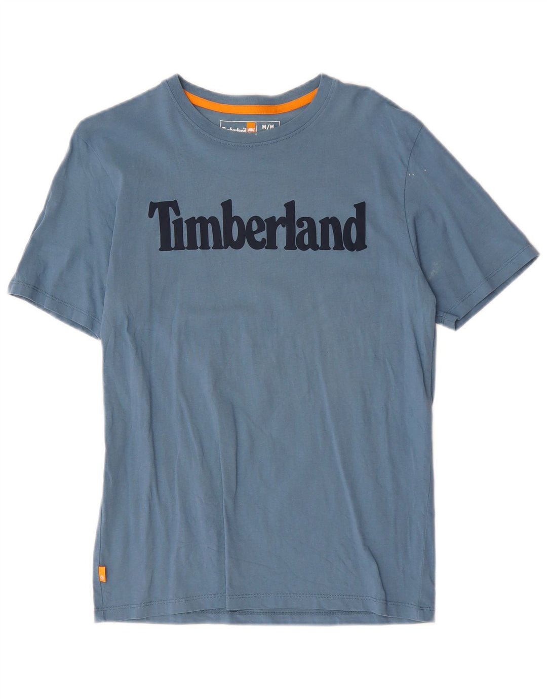 TIMBERLAND T-Shirt Regular Fit Graphique Homme Bleu Moyen Coton
