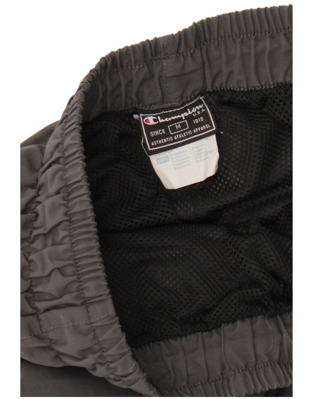 Champion Pantalon De Survêtement Graphique Homme Noir Moyen Polyester