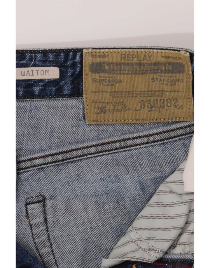 Replay Jean Slim Waitom Homme W29 L32 Bleu Coton