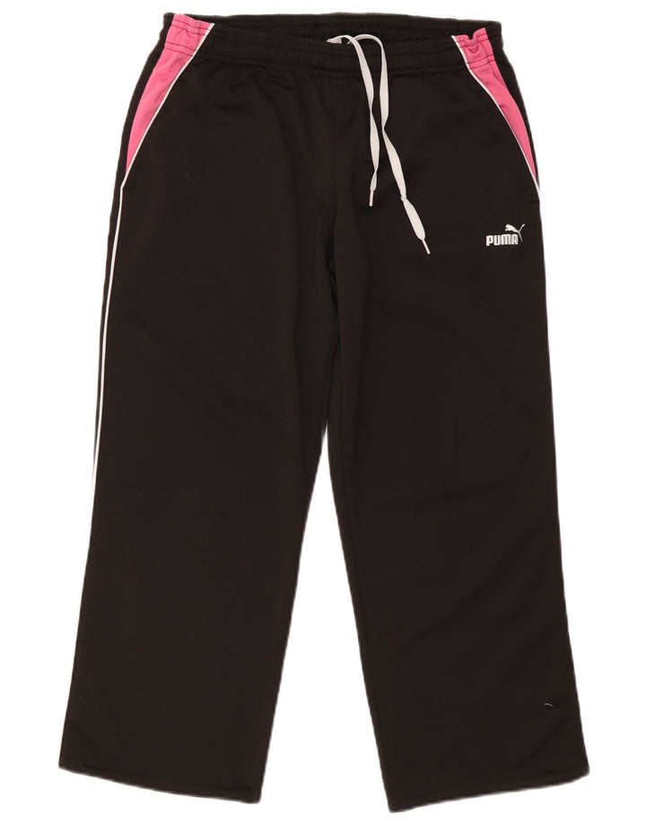 Puma Pantalon de survêtement pour femme UK 44 Medium Noir Colourblock Polyester