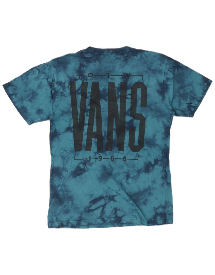 VANS T-shirt graphique coupe classique pour homme en coton bleu tie-dye