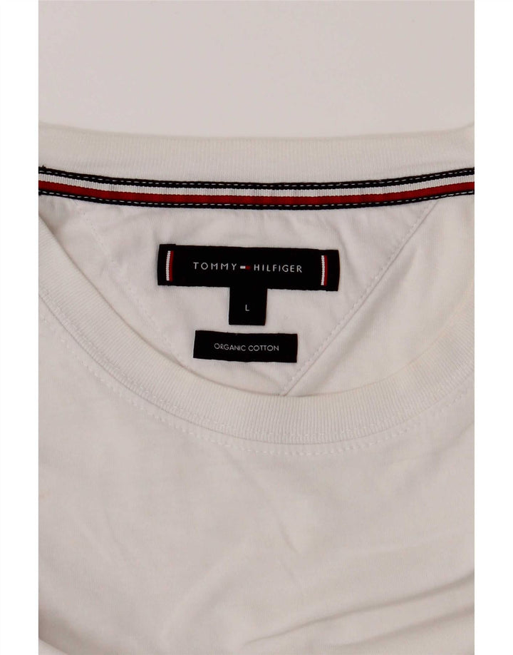 Tommy Hilfiger T-Shirt Homme Grand Blanc Coton