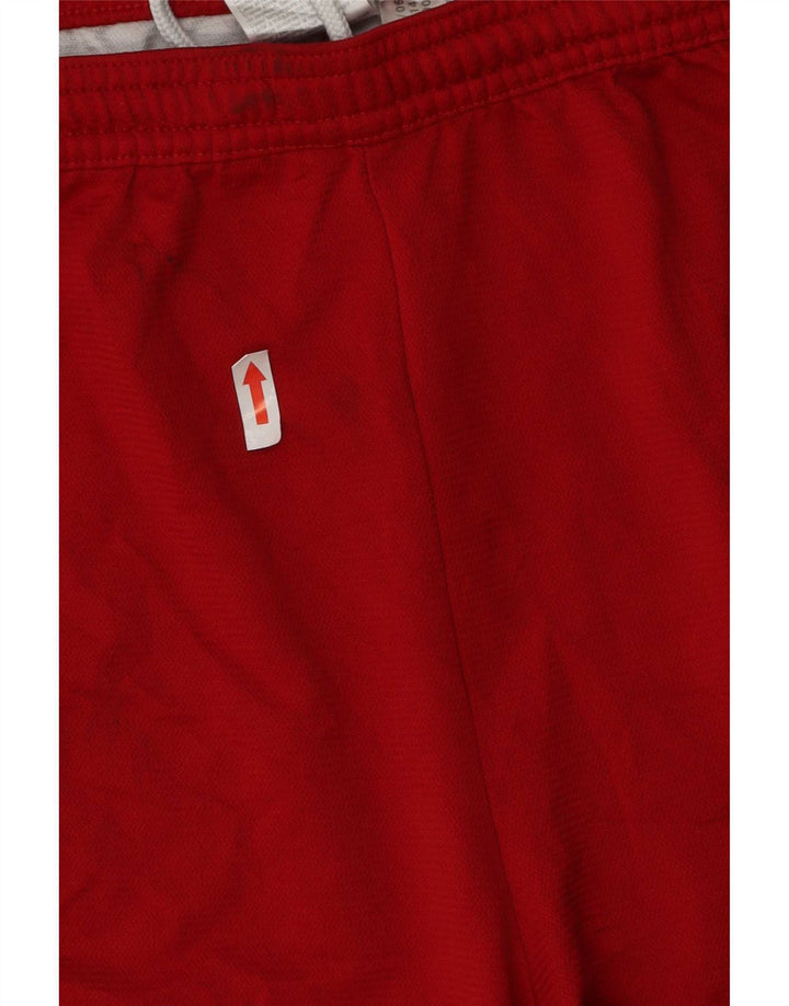 Adidas Short de sport Climalite pour homme XL Rouge Colorblock Polyester