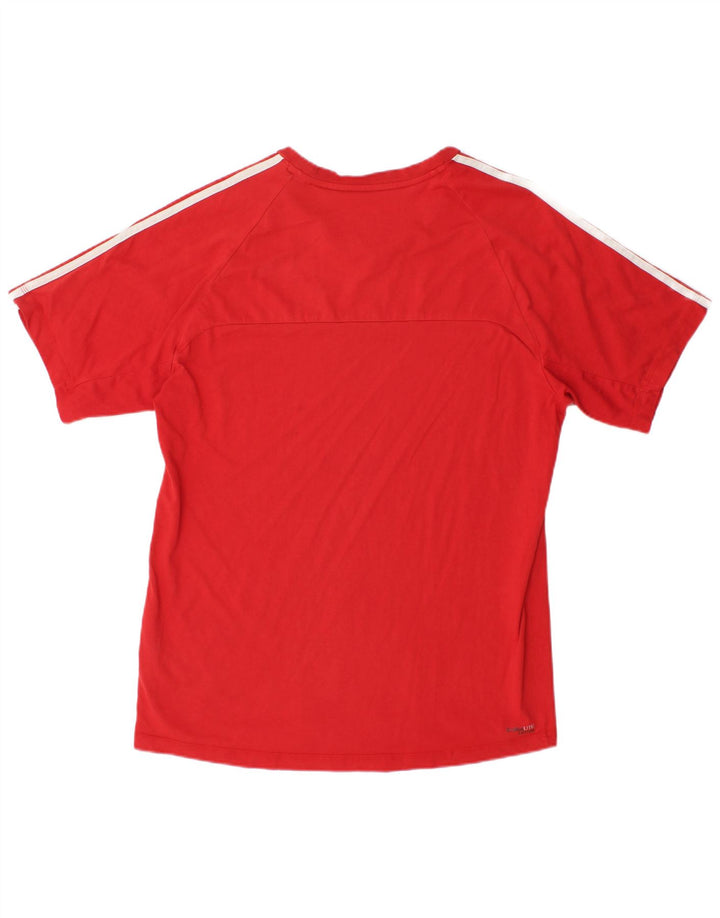 Adidas Hommes Climalite T-Shirt Haut Grand Rouge Coton