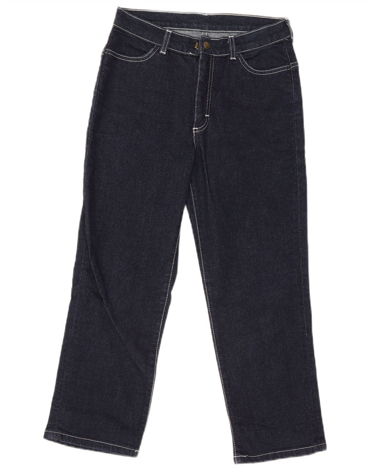 Lee Jeans Capri Femme W28 L23 Bleu Marine Coton
