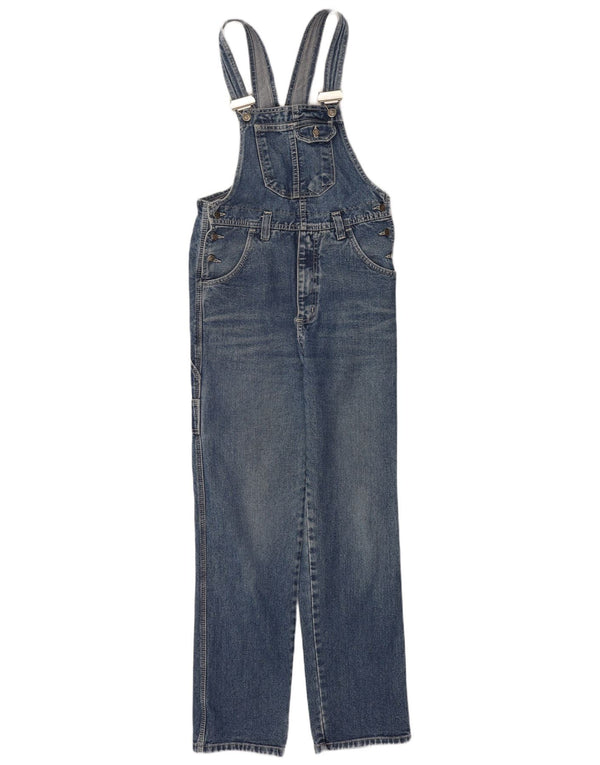vintage Femme Dungarees Straight Jeans W30 L30 Coton Bleu
