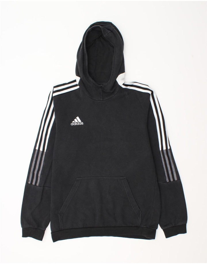 Adidas Pull à capuche pour homme en coton noir moyen