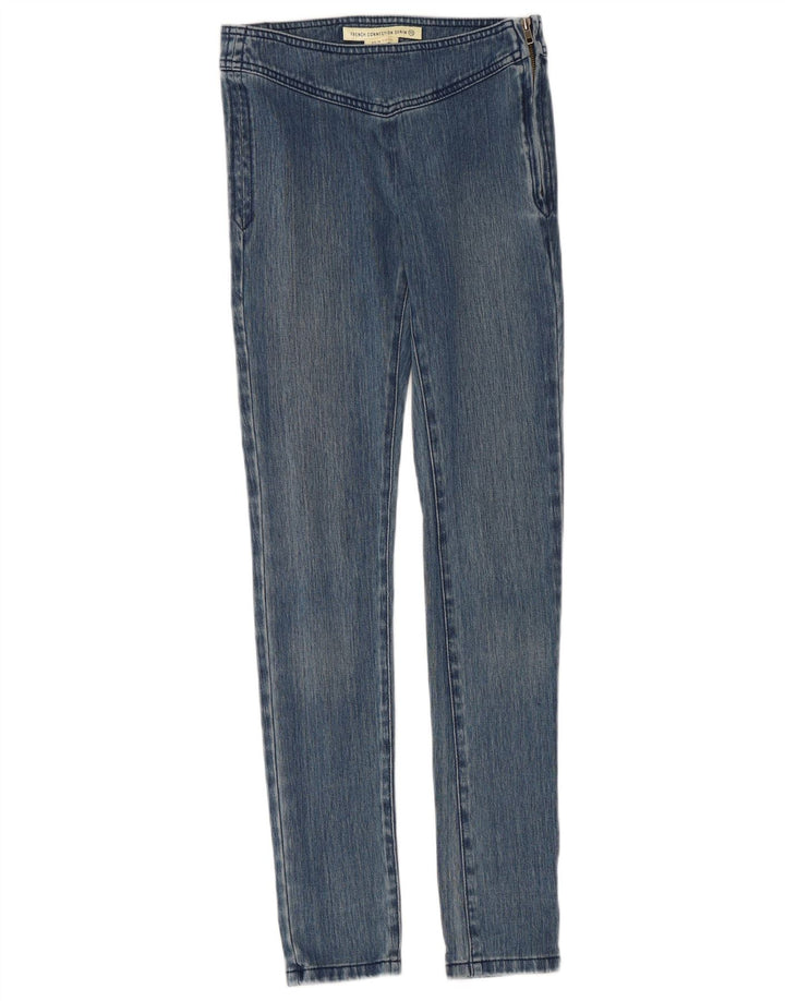 FRENCH CONNECTION Jean skinny pour femme US 8 Medium W28 L32 Bleu Coton