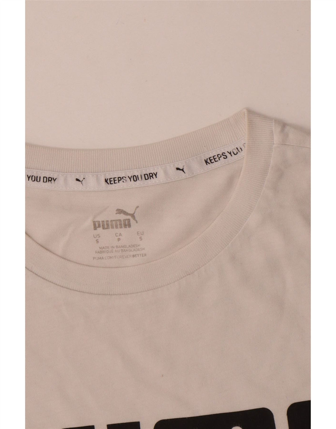 Puma T-Shirt Graphique Homme Petit Blanc Coton