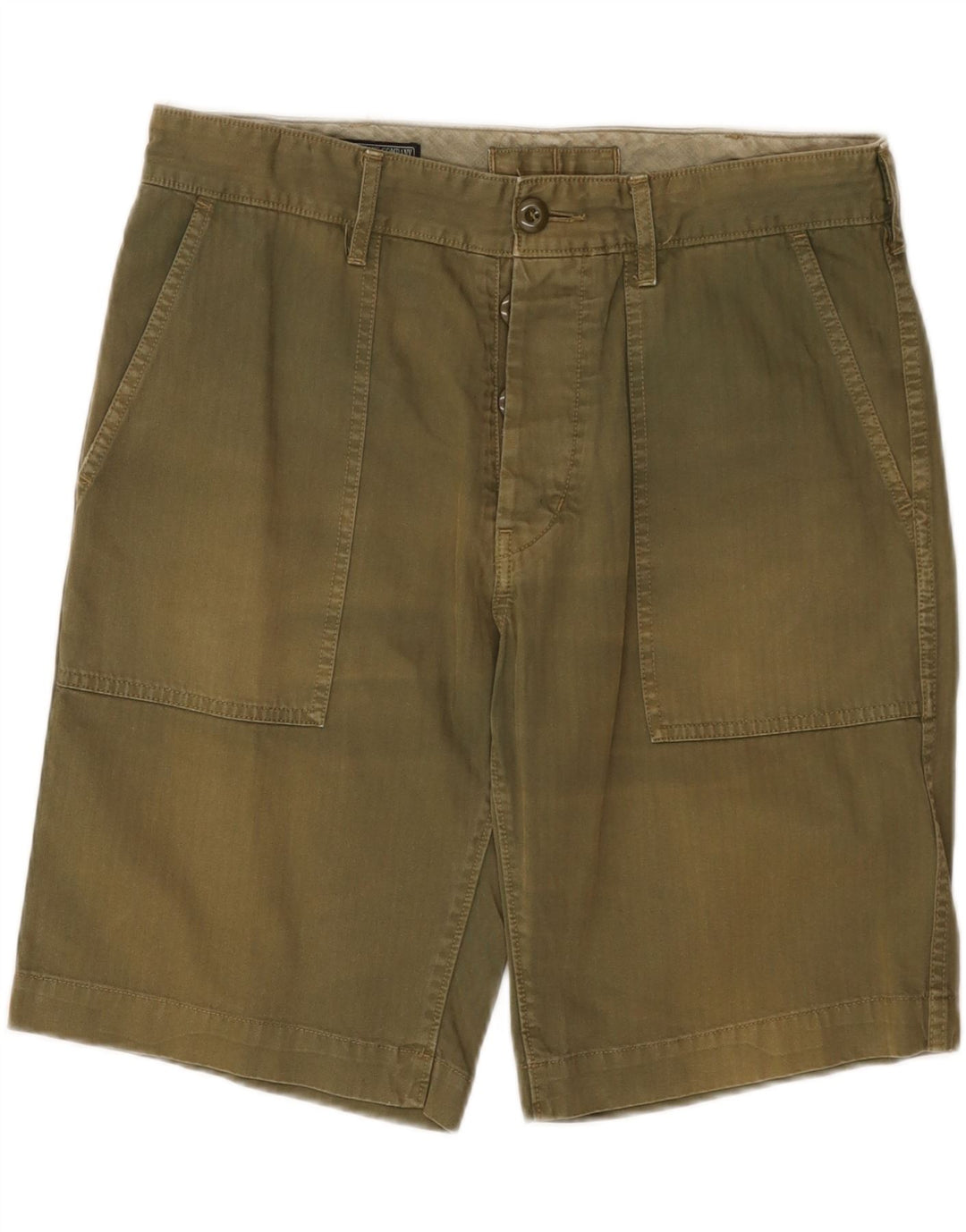 RALPH LAUREN Short Chino Graphique Homme W31 Coton Kaki Moyen