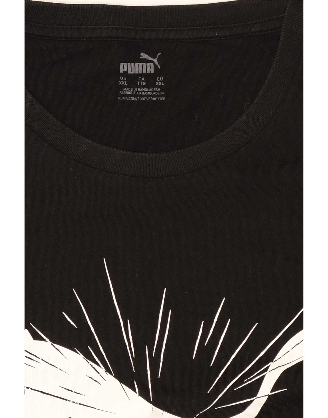 Puma T-shirt graphique pour homme 2XL Noir