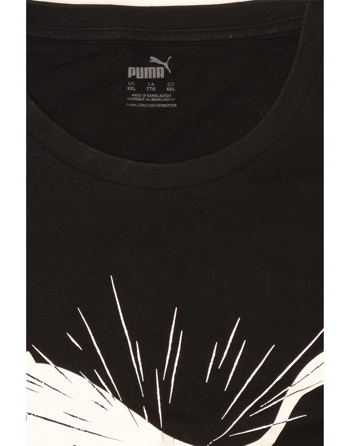 Puma T-shirt graphique pour homme 2XL Noir