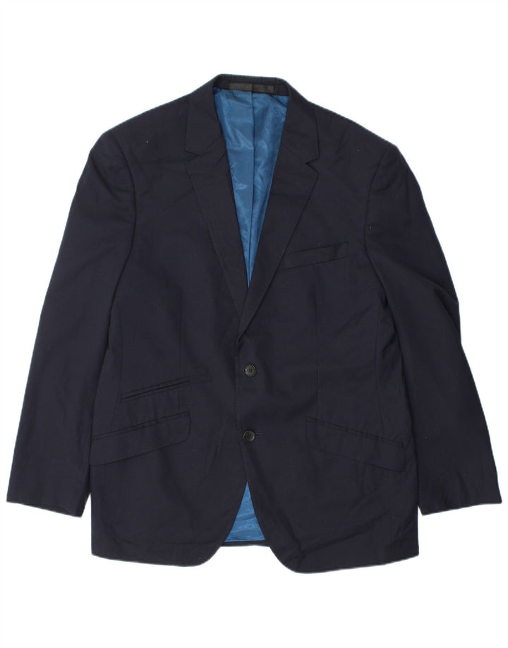 Marks & Spencer Veste blazer coupe ajustée pour homme UK 38 Bleu marine moyen