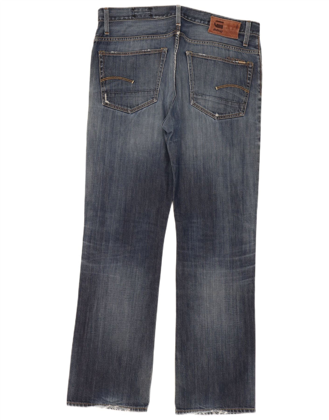 G-Star Jean droit effet vieilli W38 L34 homme bleu
