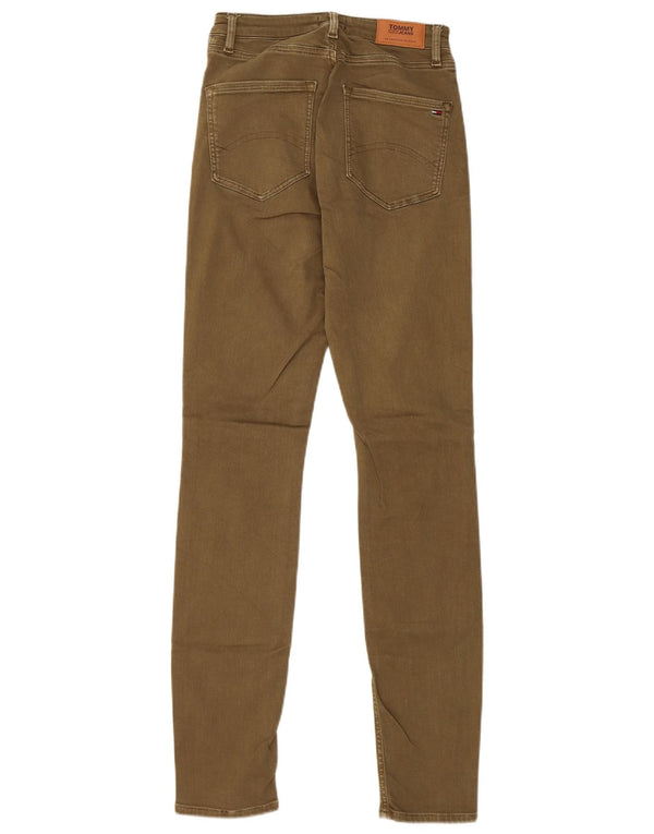 Tommy Hilfiger Jean Slim Taille Haute Femme W27 L32 Kaki