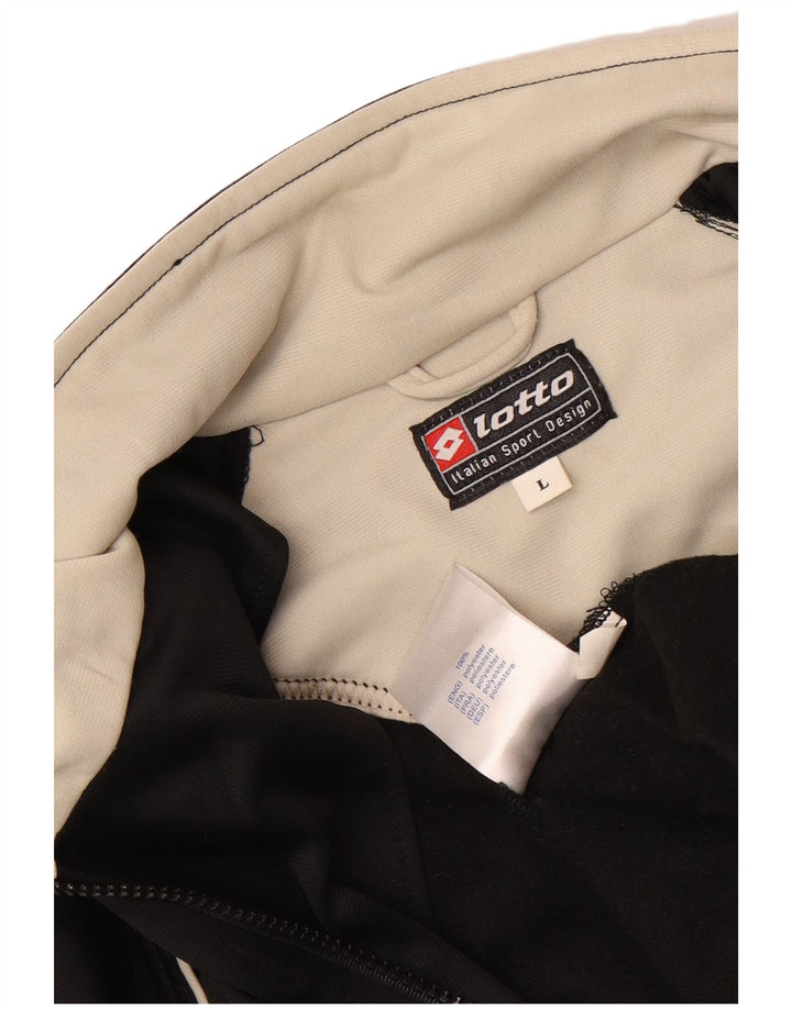 Lotto Veste de survêtement pour homme Taille L Noir Polyester