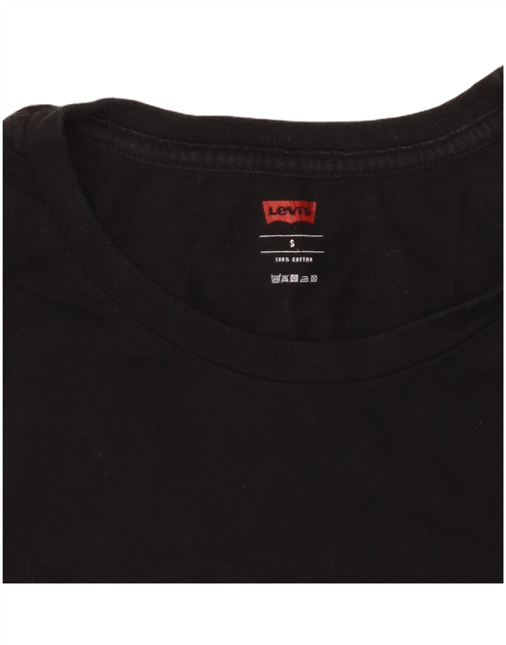 LEVI'S Mens T-Shirt Top Small Black Cotton