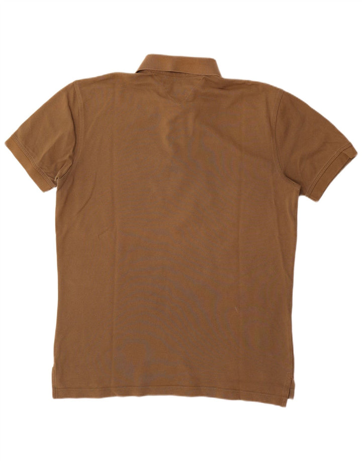 Tommy Hilfiger Polo Homme Large Marron Coton