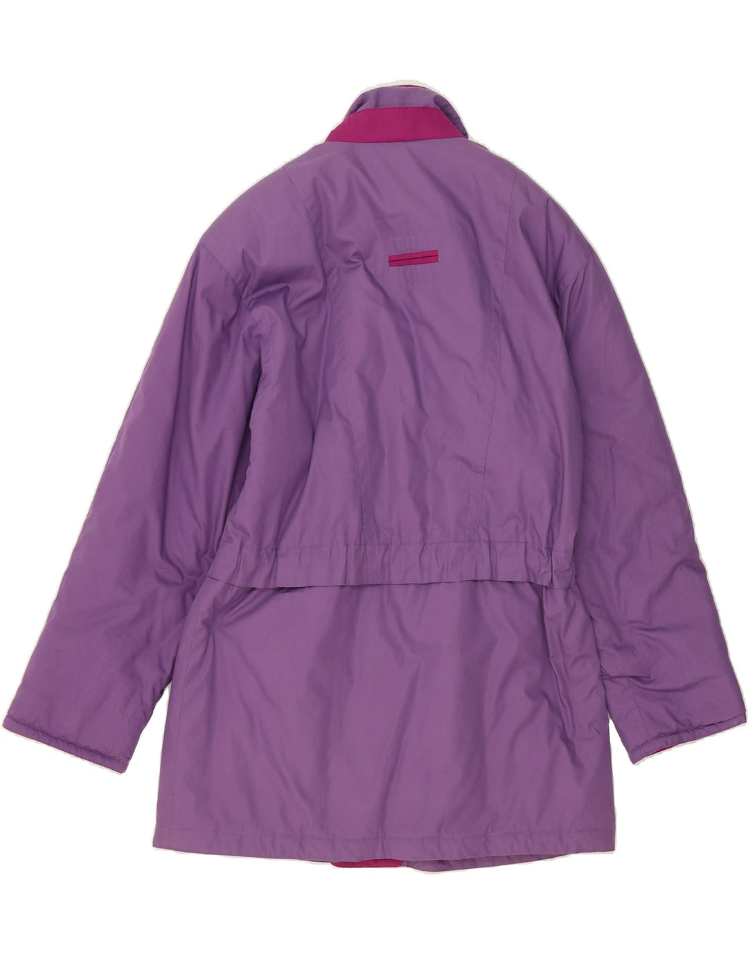 VINTAGE Womens Oversized Windbreaker Jacket UK 10 Small  Purple Cotton Vintage Vintage and Second-Hand Vintage from Messina Hembry 