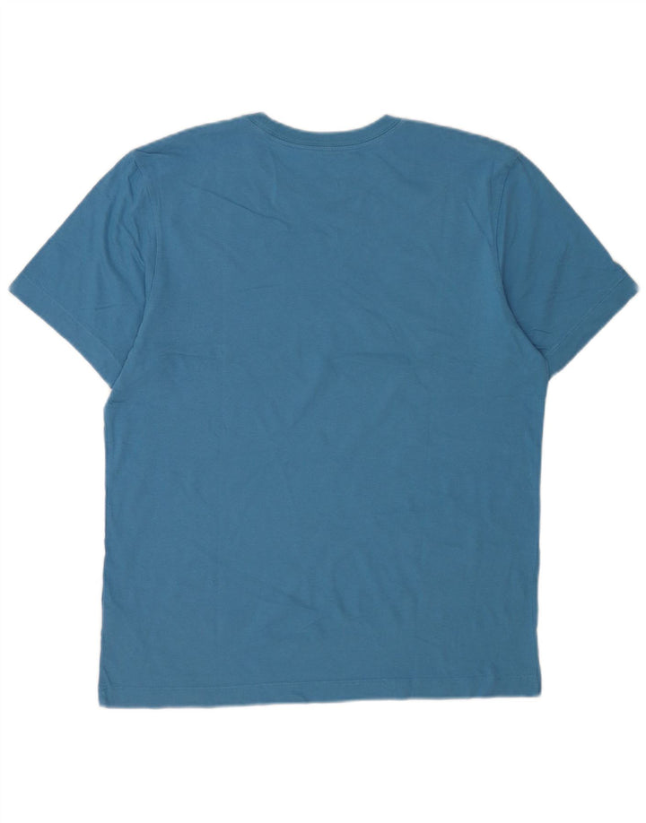Nike T-Shirt Graphique Homme Bleu Moyen Coton