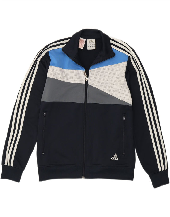 Adidas Veste de Survêtement Garçon 13-14 Ans Bleu Marine Colourblock