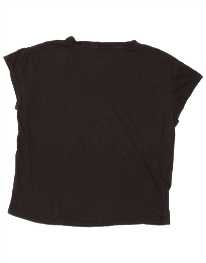 PUMA T-shirt graphique surdimensionné pour femme UK 10 Small Noir