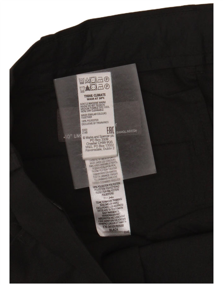 Marks & Spencer Pantalon de costume coupe classique pour homme W40 L33 Noir Polyester