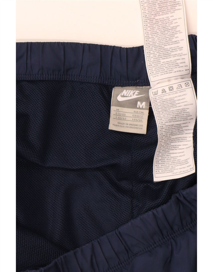 NIKE Pantalon de survêtement pour femme UK 10/12 Nylon bleu marine moyen