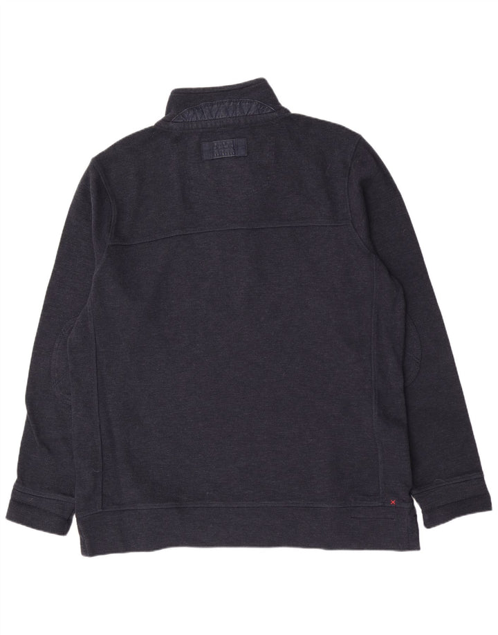 Fat Face Pull col boutonné pour homme XL en coton bleu marine classique